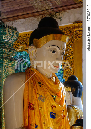 Buddha statue of Shwedagon Pagoda Buddha statue of Shwedagon Pagoda 57308941