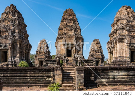 East Mebon temple in the Angkor Wat complex in Siem Reap, Cambodia. East Mebon temple in the Angkor Wat complex in Siem Reap, Cambodia. 57311943