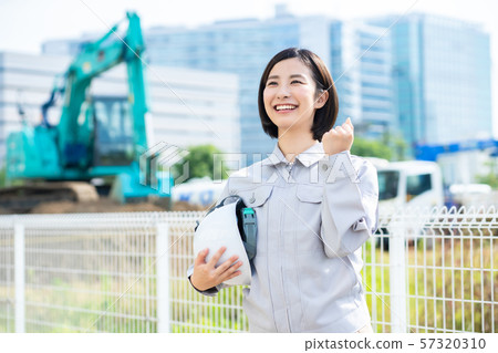 Female Worker Clerk OL Business Suit Portrait Recruitment 57320310