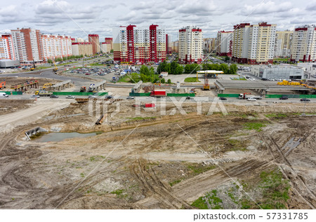 Construction of two-level outcome on bypass road Construction of two-level outcome on bypass road 57331785