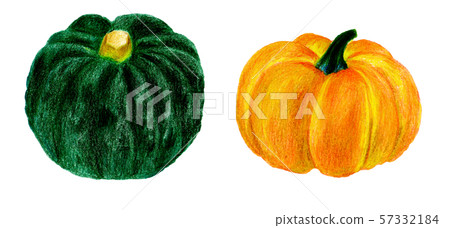 南瓜01（彩色鉛筆素描） 57332184