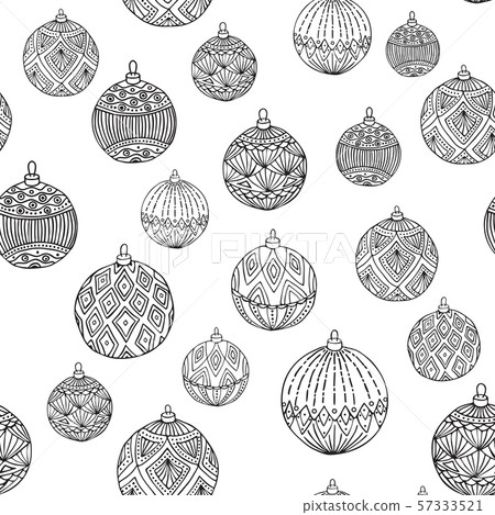 seamless Christmas pattern. Christmas tree balls. Vector illustration. seamless Christmas pattern. Christmas tree balls. Vector illustration. 57333521
