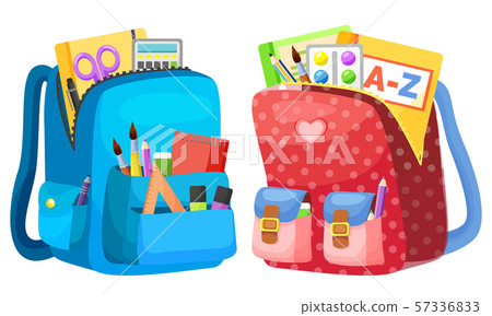 Colored School Backpack Back to School 57336833