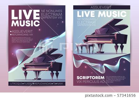 Live music concert promo brochure template 57341656