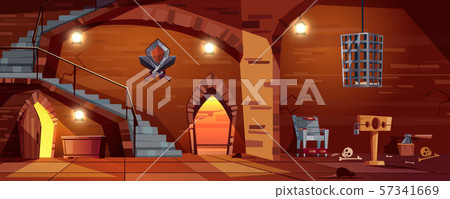 medieval torture hall, room of executioner 57341669