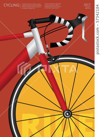 Cycling Poster Vector Illustration 57342184