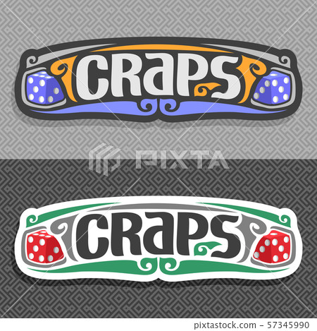 Vector logo for Craps game 57345990
