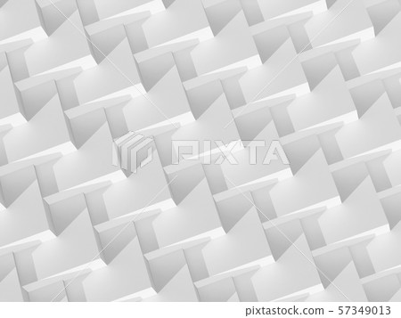 Abstract 3d white geometric background - Stock Illustration [57349013 ...