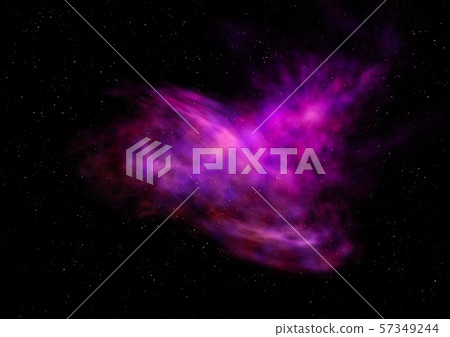 Star field in space and a nebulae. 3D rendering Star field in space and a nebulae. 3D rendering 57349244