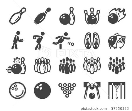 bowling icon set bowling icon set 57350353