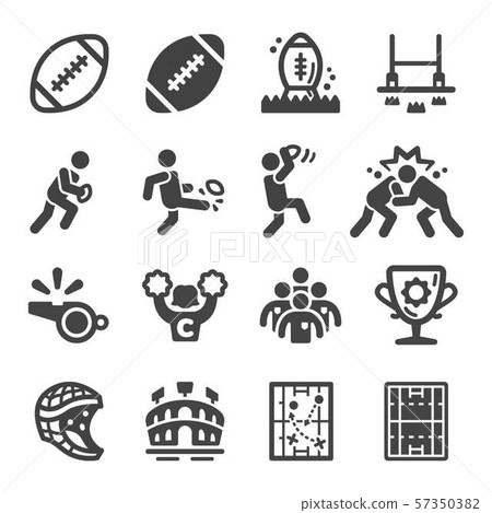 rugby icon set rugby icon set 57350382
