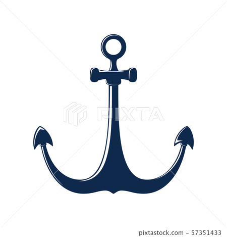 Anchor isolated on white background - Stock Illustration [57351433] - PIXTA