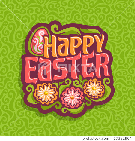 Vector logo for Easter Vector logo for Easter 57351904