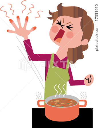 Housewife burns Housewife burns 57351950