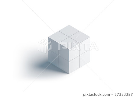 Download Blank White Promotional Magic Cube Mockup Stock Illustration 57353387 Pixta