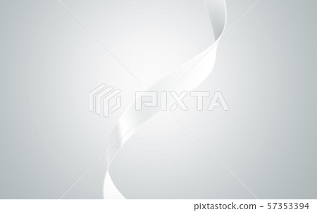 Blank white gift silk ribbon mockup, isolated, front view Blank white gift silk ribbon mockup, isolated, front view 57353394