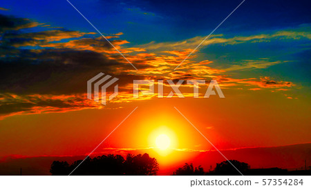 夏天日落 夏天日落 57354284