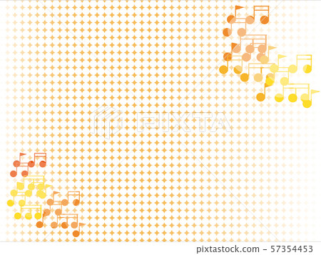 音符顏色橙色白色圓圈 57354453