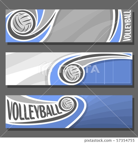 Vector banners for Volleyball 57354755