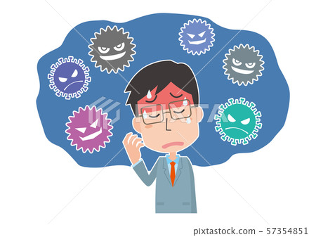 Virus cold influenza flu short fever male Virus cold influenza flu short fever male 57354851