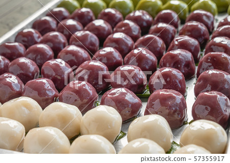 Glutinous Rice Dumplings Thai Dessert. 57355917