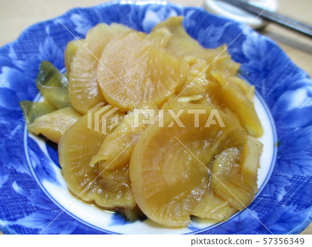 Pickled radishes in soy sauce 57356349