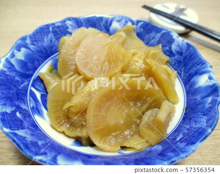 Pickled radishes in soy sauce 57356354