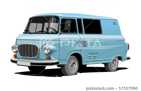 Vector retro van 57357090
