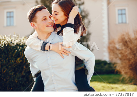cute couple in a city cute couple in a city 57357817