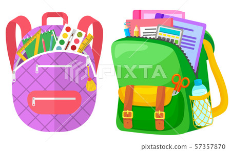 Colored School Backpack Back to School 57357870