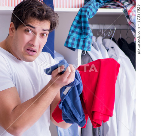 Man helpless with dirty clothing after separating from wife 57357929