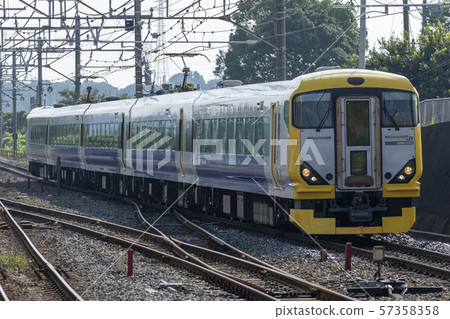Limited express vehicles are used for holiday high speed 57358358