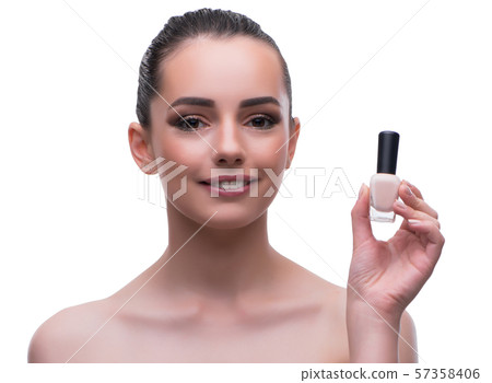 Young beautiful female fashion model with make up 57358406