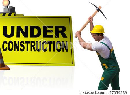 Concept of under construction for your webpage 57359389