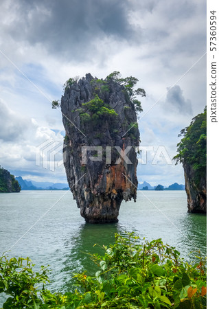 Ko tapu island in Phang Nga Bay, Thailand 57360594