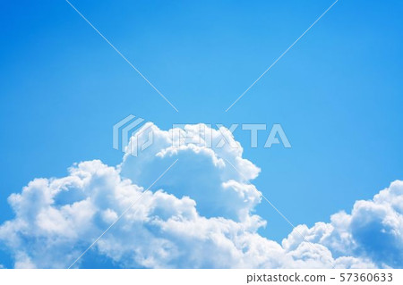 天藍色的天空雲 照片素材 圖片 圖庫