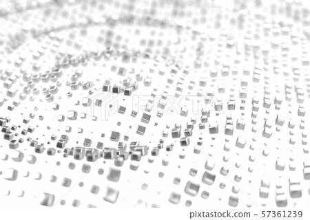 Silver or white gold platinum blocks cubes over white background. Modeling 3d illustration. wealth 57361239