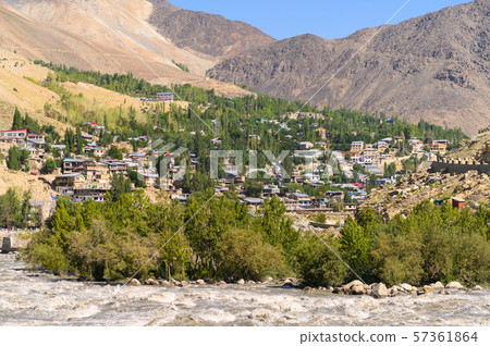 Beautiful landscape view of Kargil city in summer 57361864