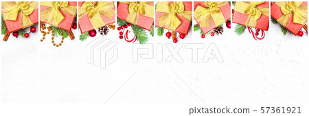 Christmas gifts. Composition collage Christmas gifts. Composition collage 57361921