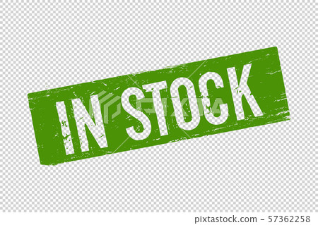 Grunge green In Stock square rubber seal stamp 57362258