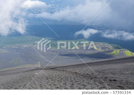 Mt.Fuji Gotemba Exit Futatsuka (Futagoyama) seen from the Great Sand Run 57391334