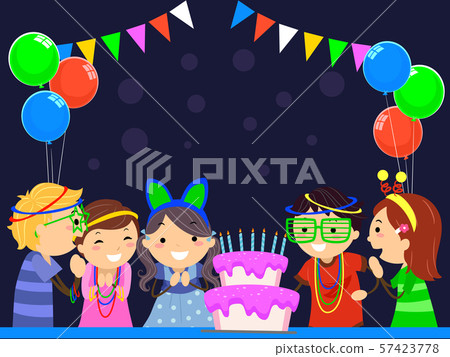 Stickman Kids Glow In The Dark Birthday Party 57423778