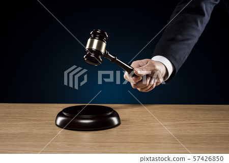 Businessman hammer 57426850