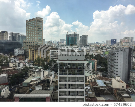 Aerial view of Saigon, Vietnam 57429602