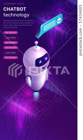 Chatbot technology, artificial intelligence concept 57434805