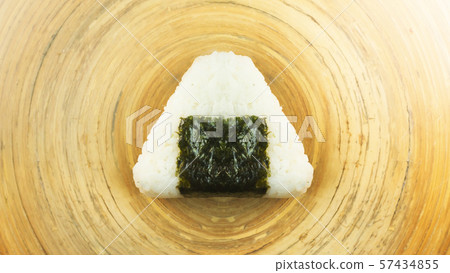 The onigiri image for Japanese food concept. The onigiri image for Japanese food concept. 57434855