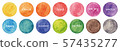 Round background material painted in watercolor 57435277