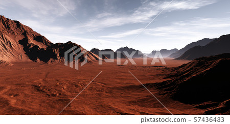 Fantasy desert landscape 57436483