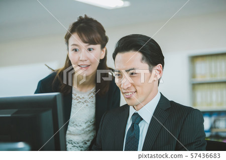 man and woman, female, lady 57436683