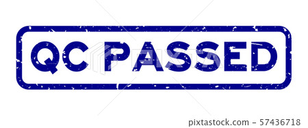 Grunge blue qc (abbreviation of quality control) rubber stamp Grunge blue qc (abbreviation of quality control) rubber stamp 57436718
